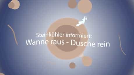 Umbau von Wanne zu Dusche von Steinkühler in Leverkusen, erklärt von Liesel Steinkühler.