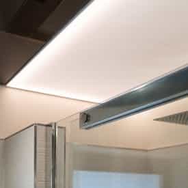 Kleine Details an der Dusche der Teilbad Modernisierung von Steinkühler in Leverkusen.